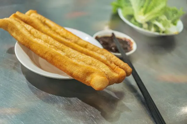 Chinese churro on plate