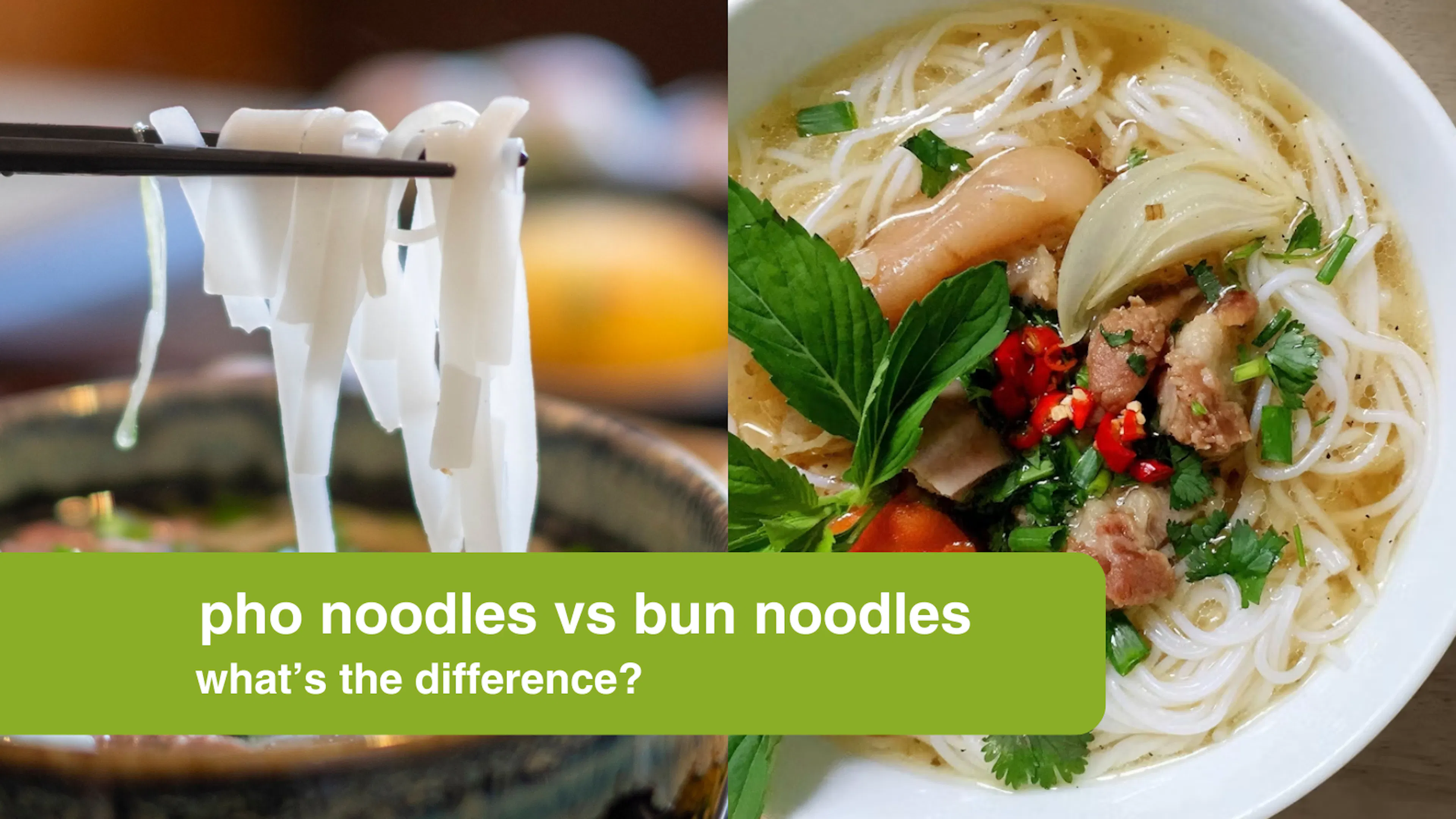 Pho Noodles Vs Bun Noodles: What's the Difference?
