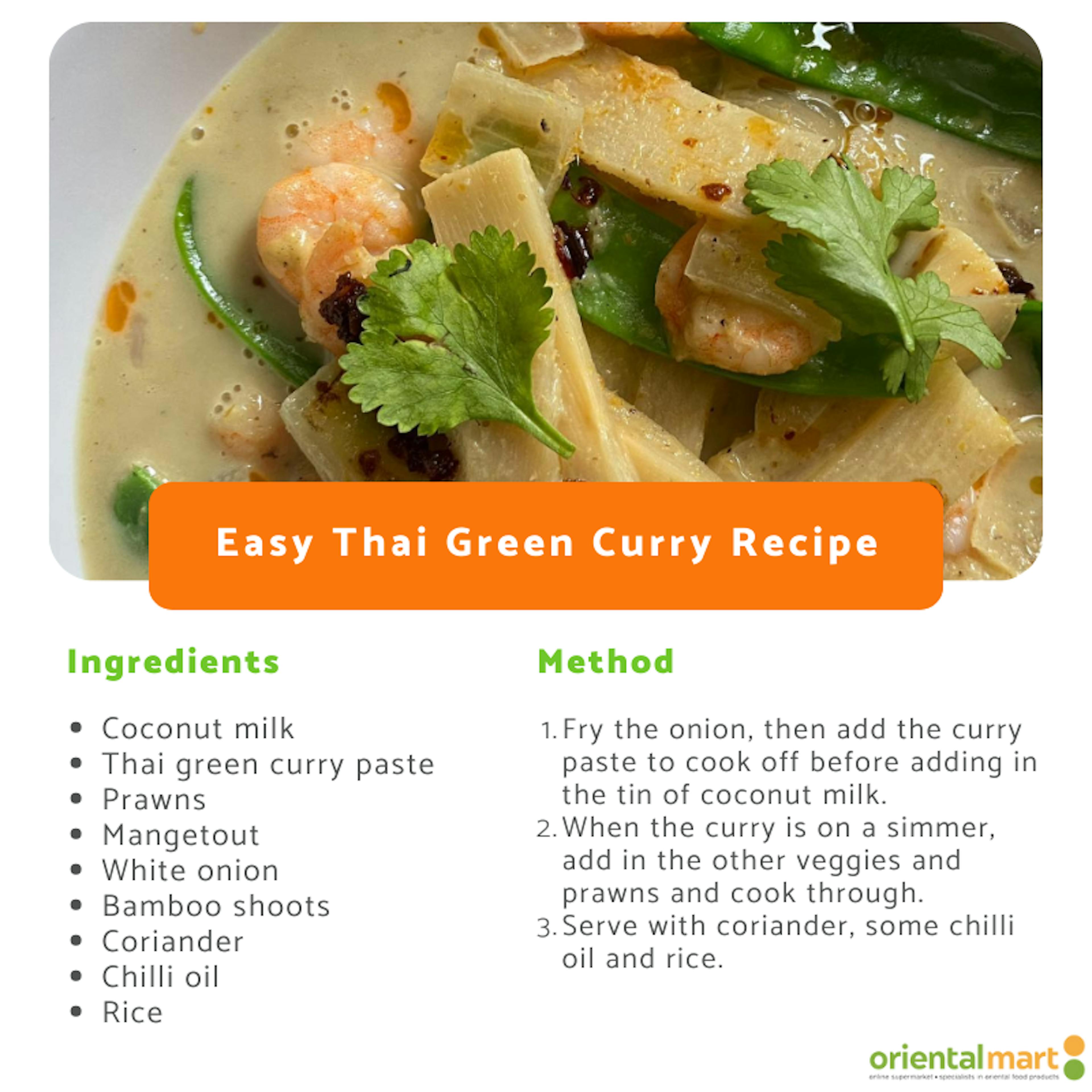 Easy Thai Green Curry Ingredients