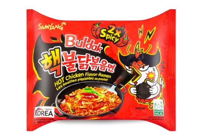 Spicy Samyang buldak noodles