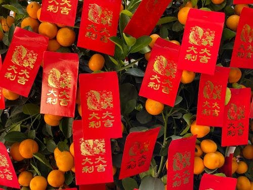 Fruits with Chinese tags