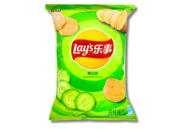 Lay's cucumber crisps 