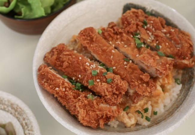 A plate of tonkatsu