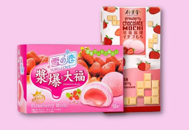 strawberry mochi