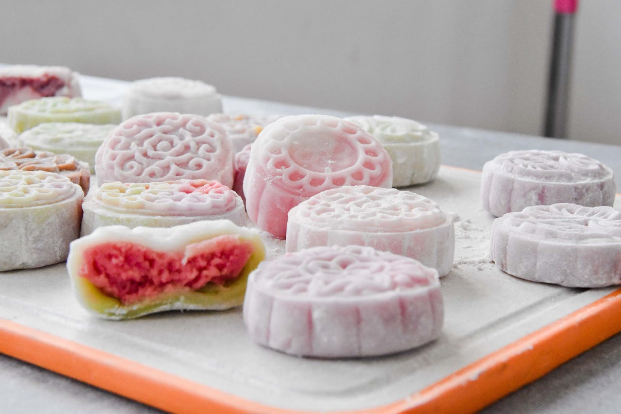 Snow skin mooncakes