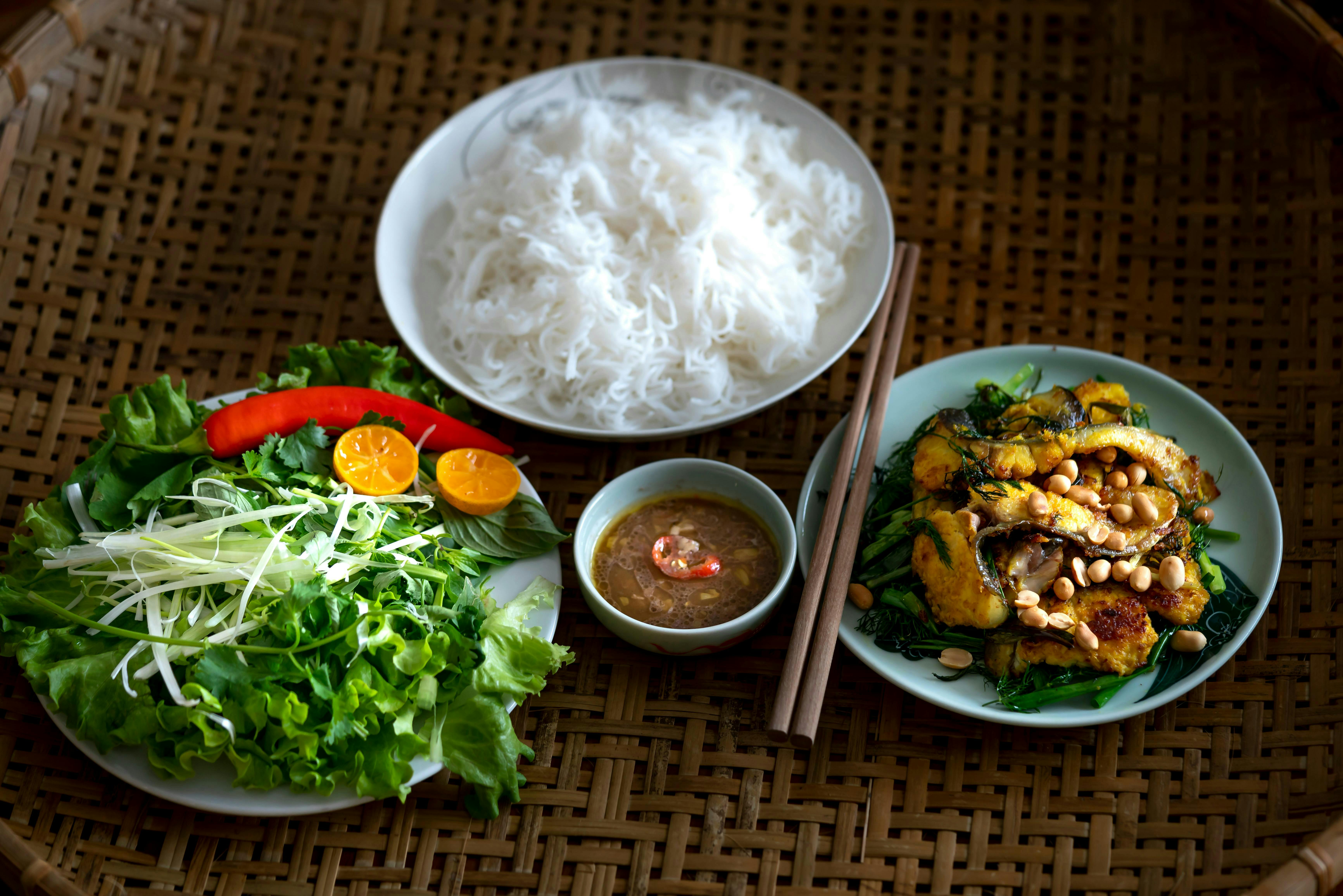 A selection of Asian dishes