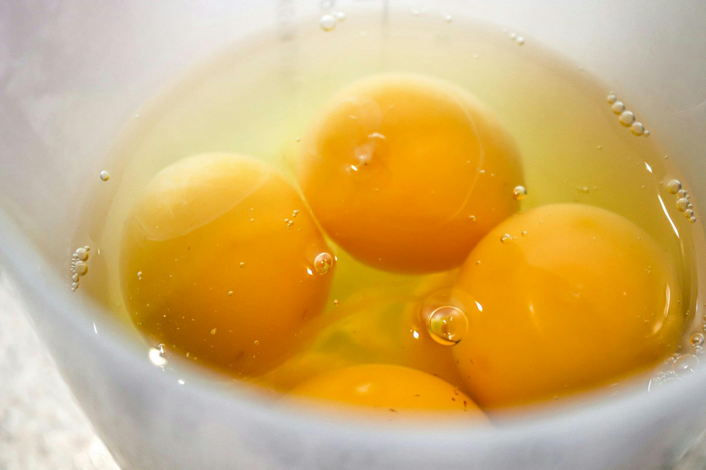 raw egg yolks