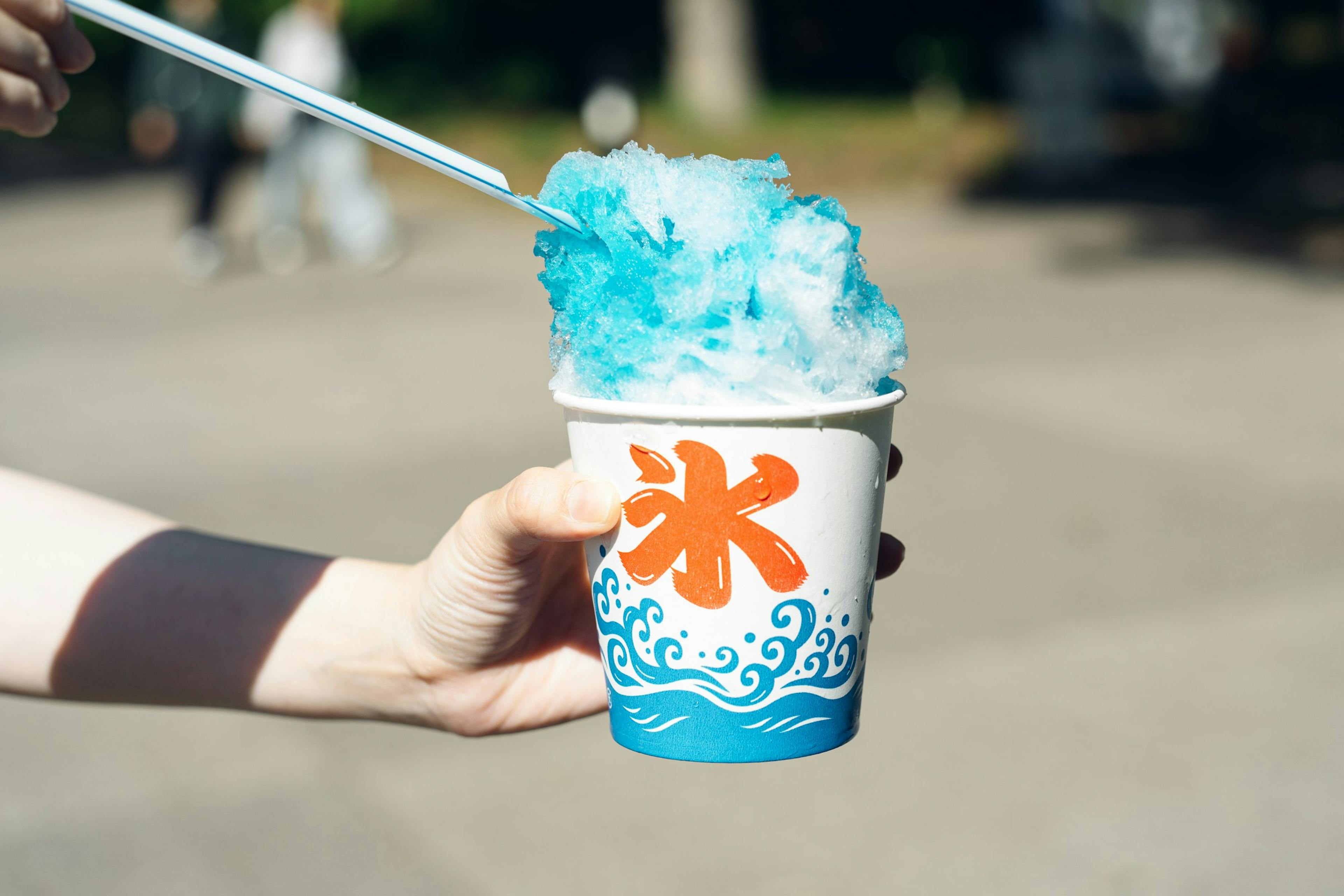 Kakigori Japanese shaved ice dessert