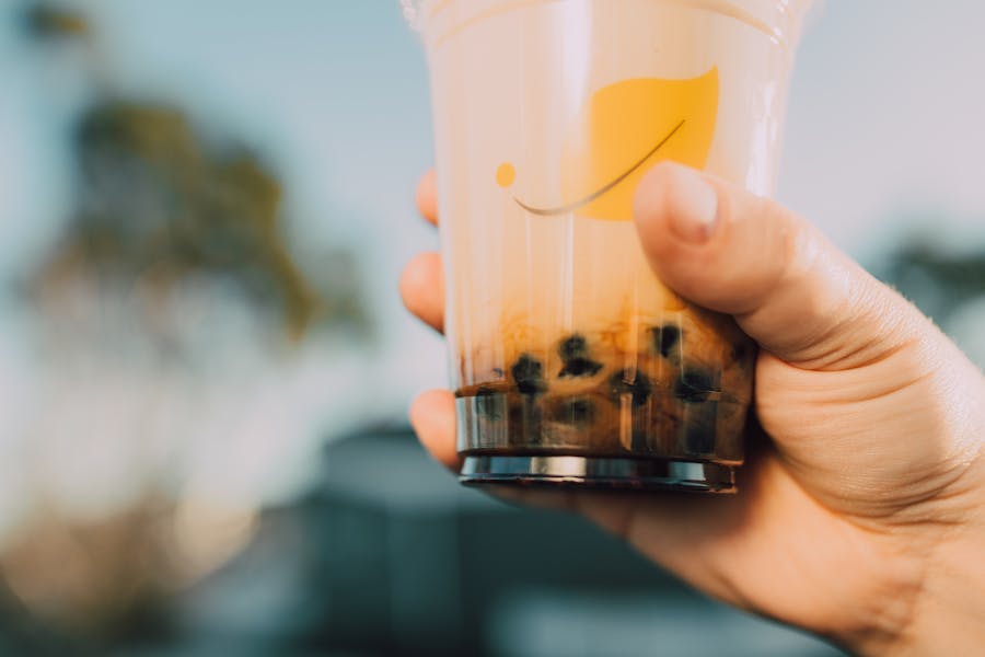 boba in bubble tea