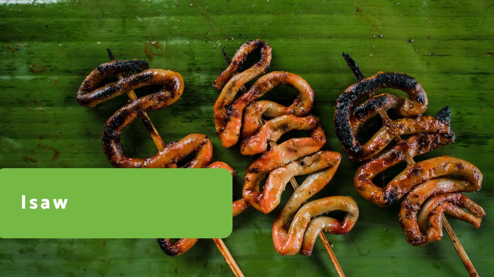 Philippine isaw street food