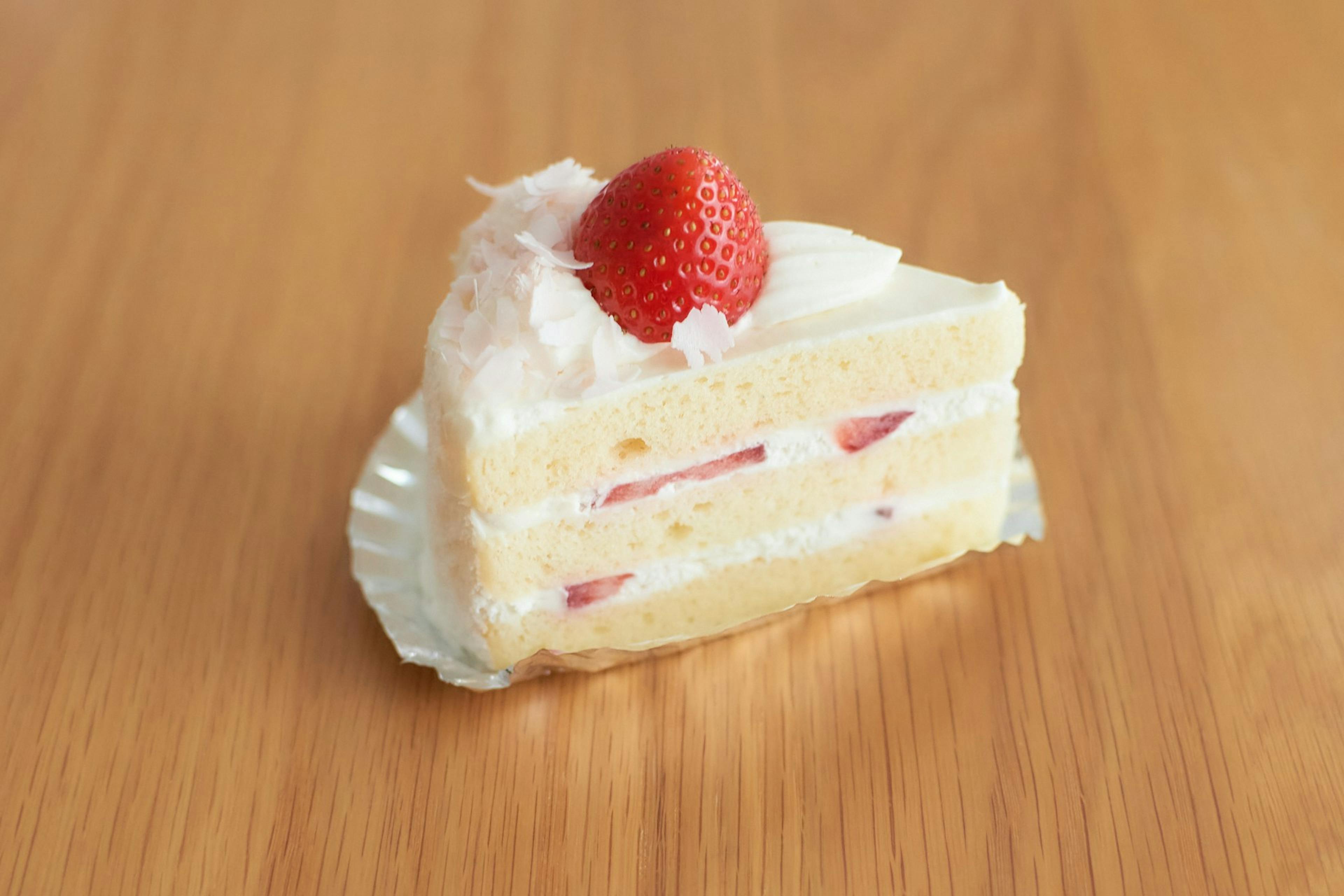 Japanese Christmas cake slice