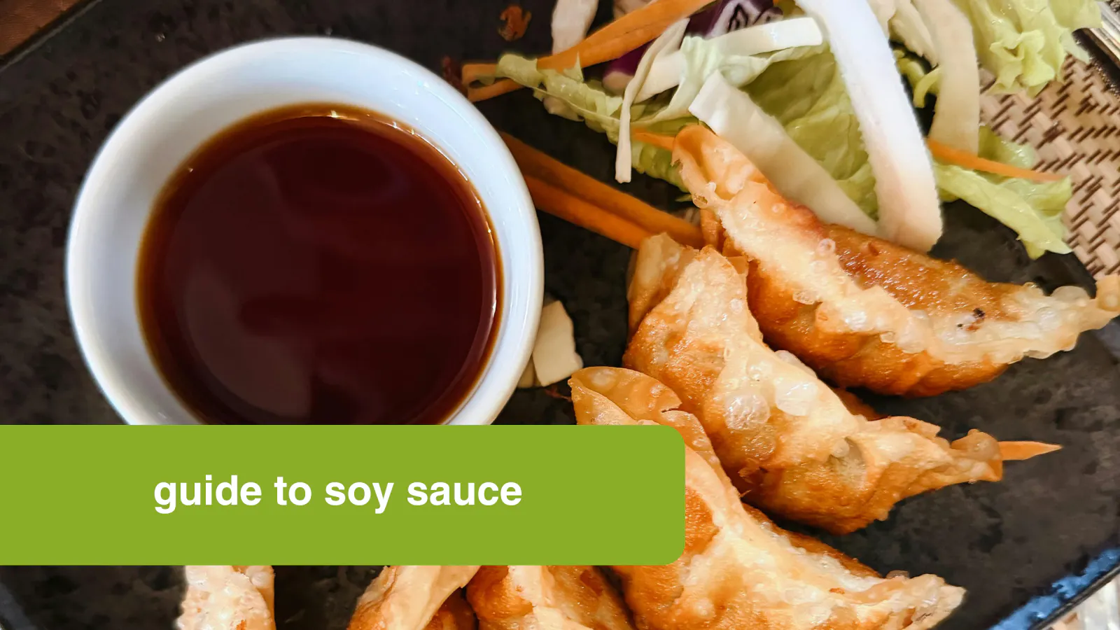 bowl of soy sauce with tempura