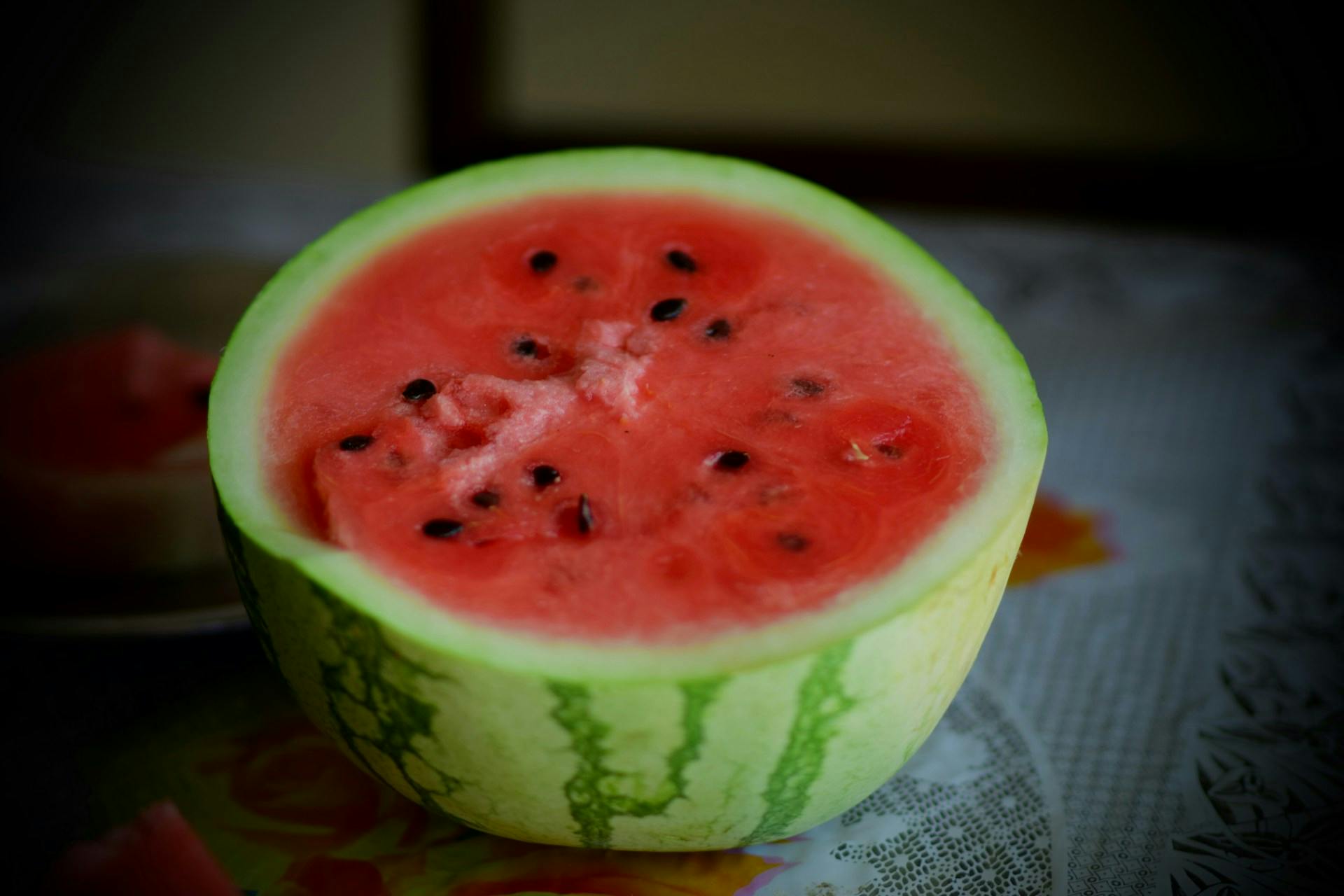 Half a watermelon
