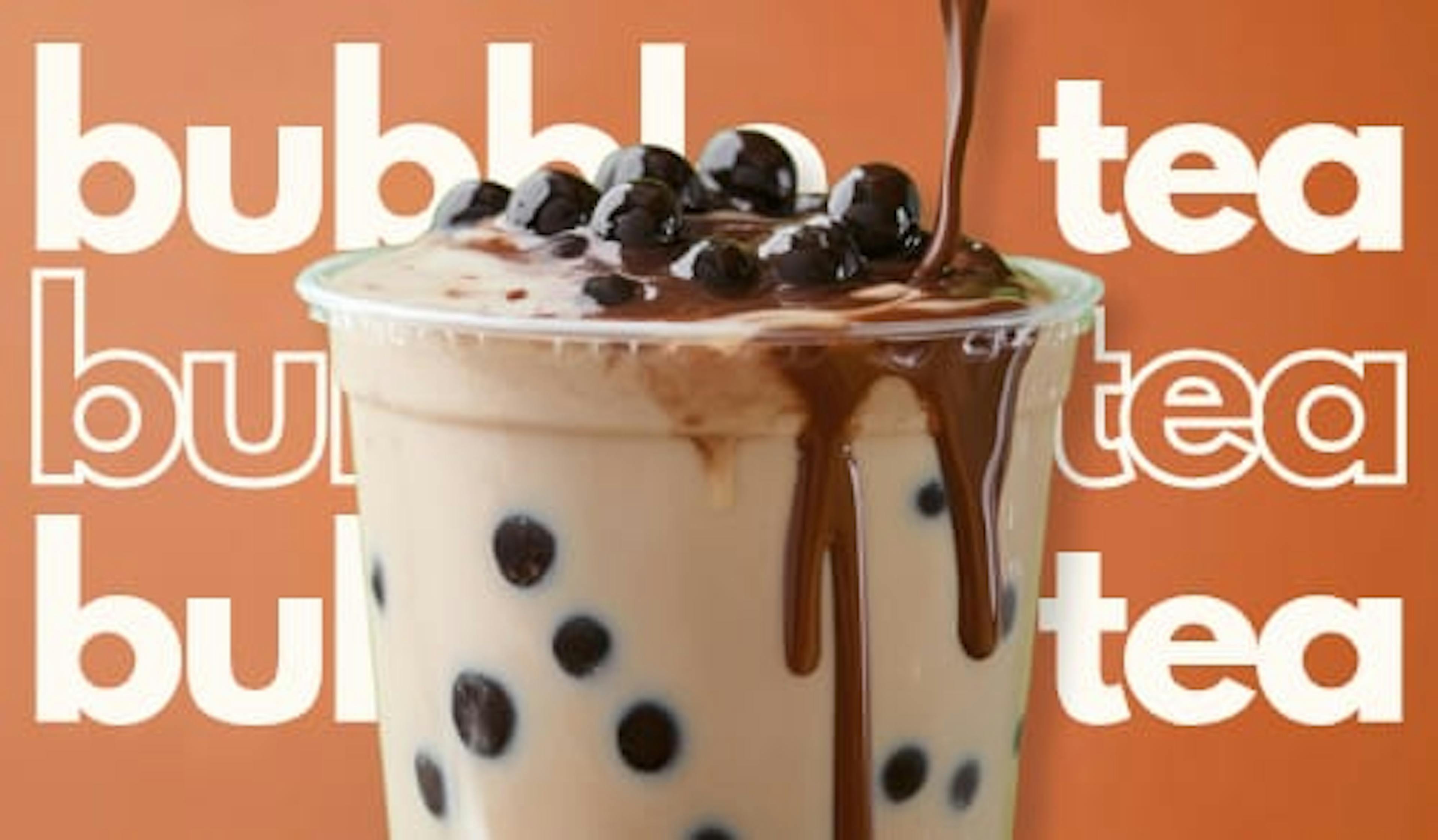 The first cup of milk tea in autumn