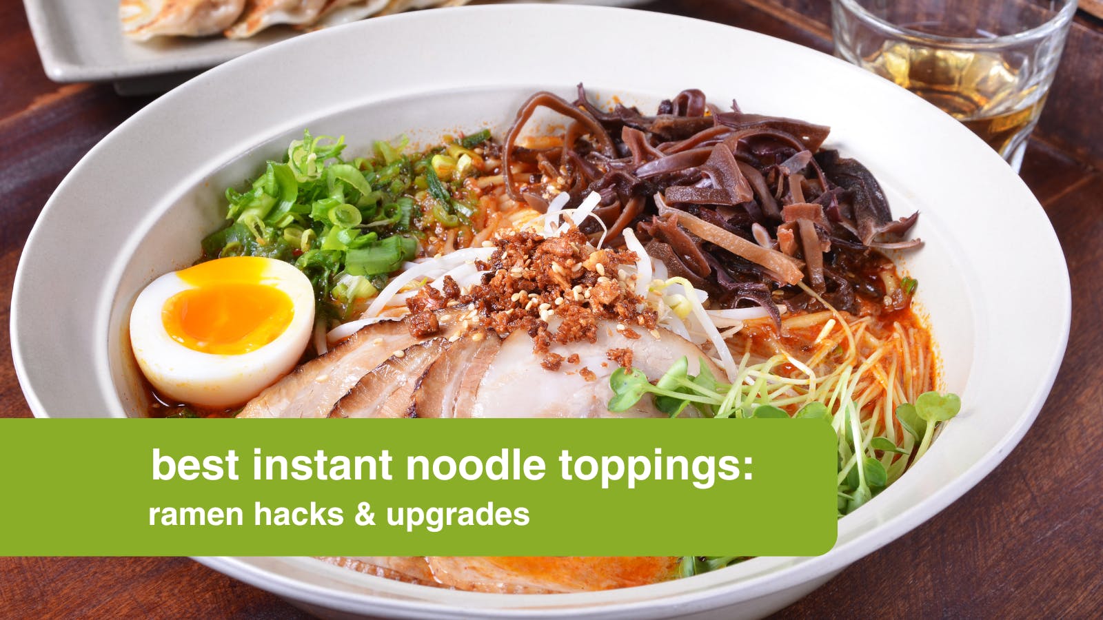 Noodles with lots of toppings