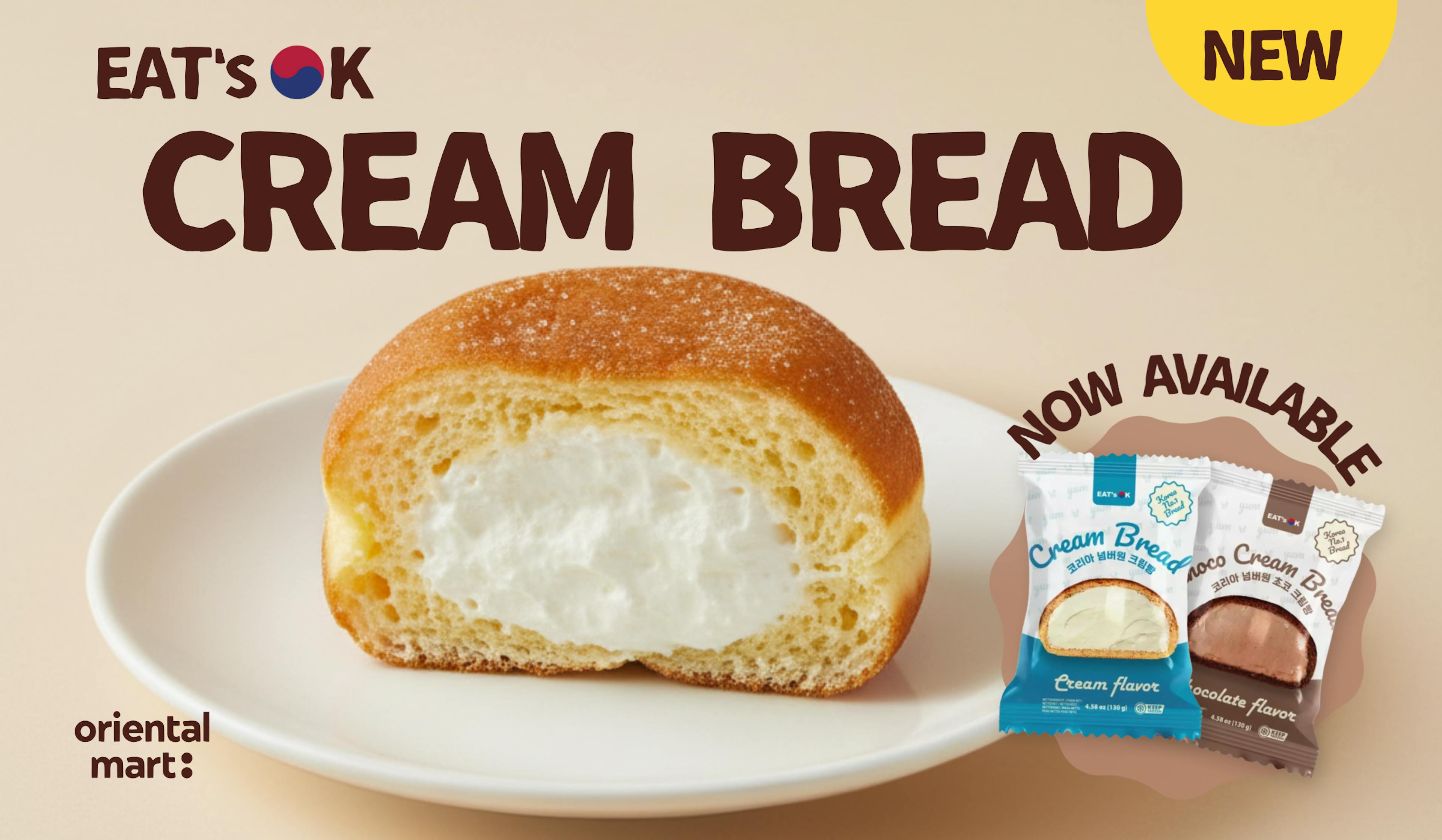 New Arrival at Oriental Mart: Korean Cream Bread
