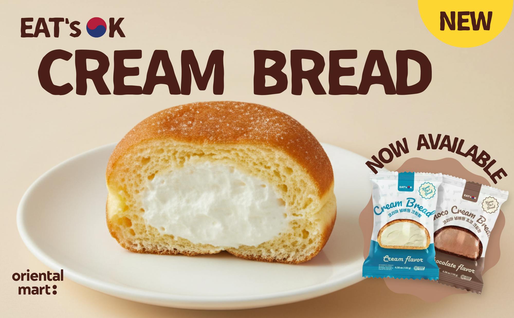 New Arrival at Oriental Mart: Korean Cream Bread