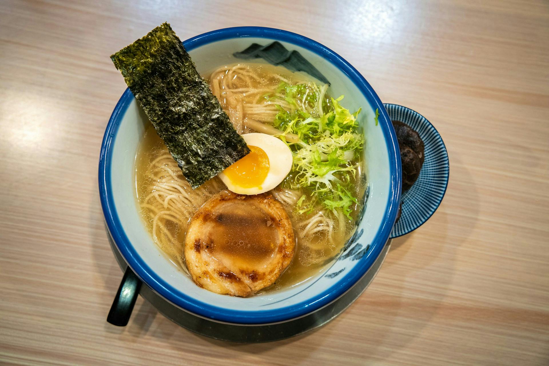 Nori seaweed sheet topping bowl of ramen