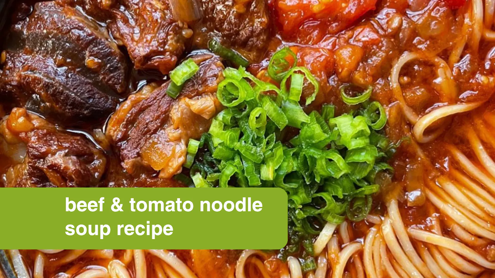 beef and tomato noodle soup recipe