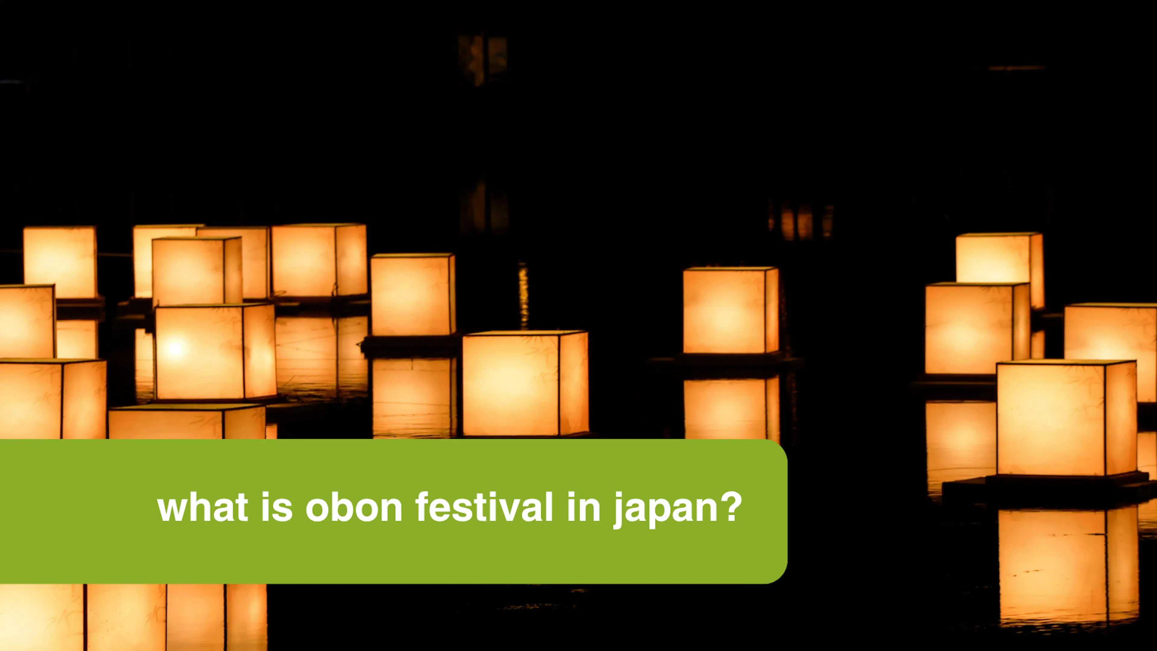 What is obon festival in Japan?