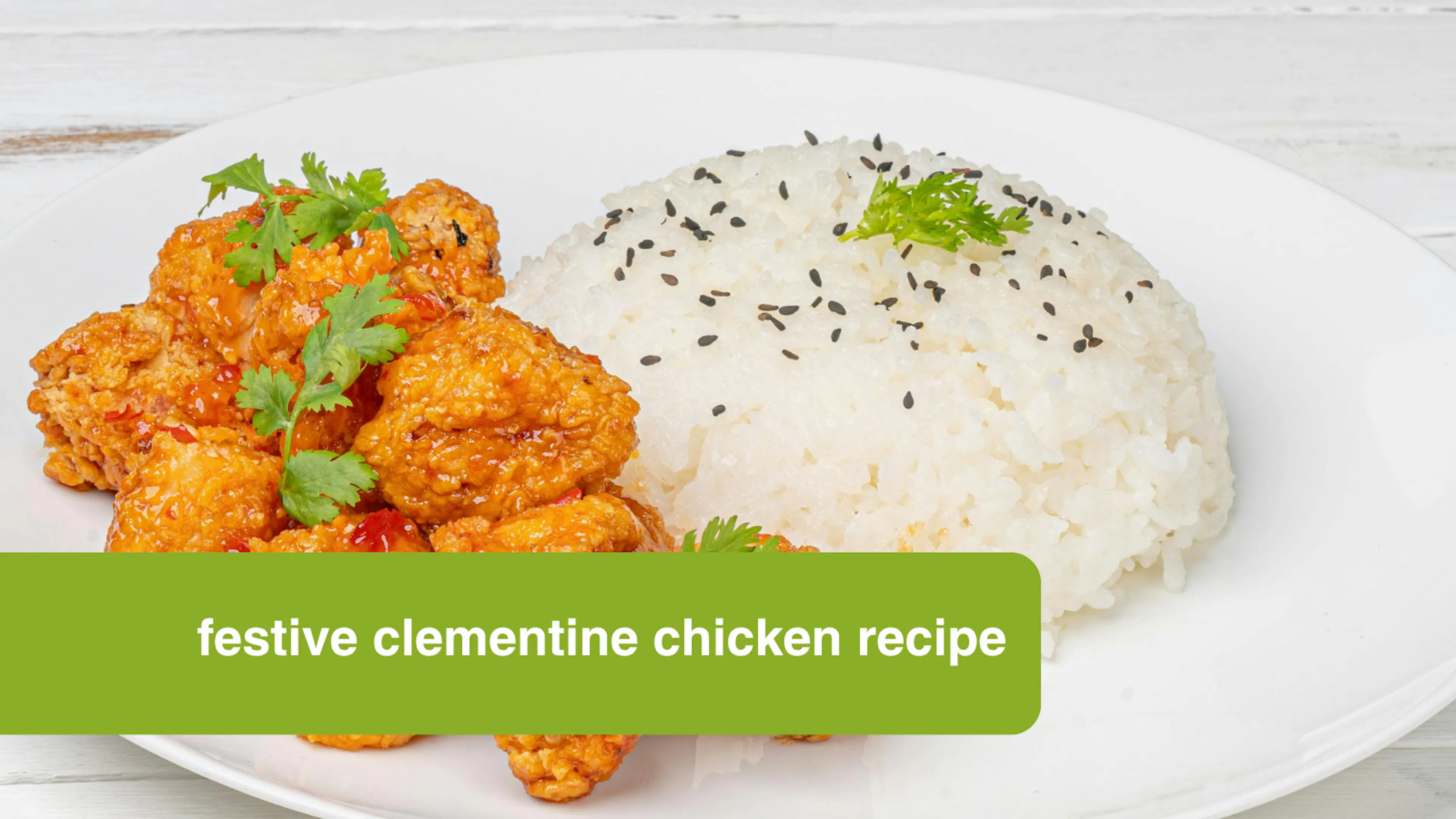 festive clemetine chicken recipe