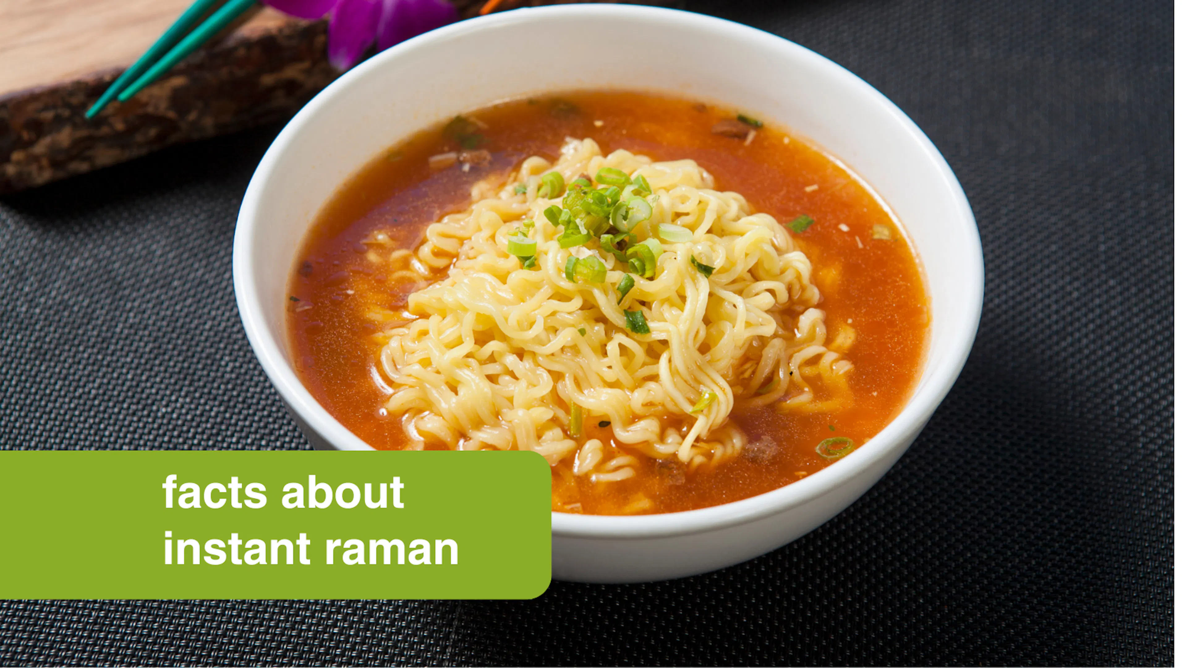 Instant noodles in a white bowl