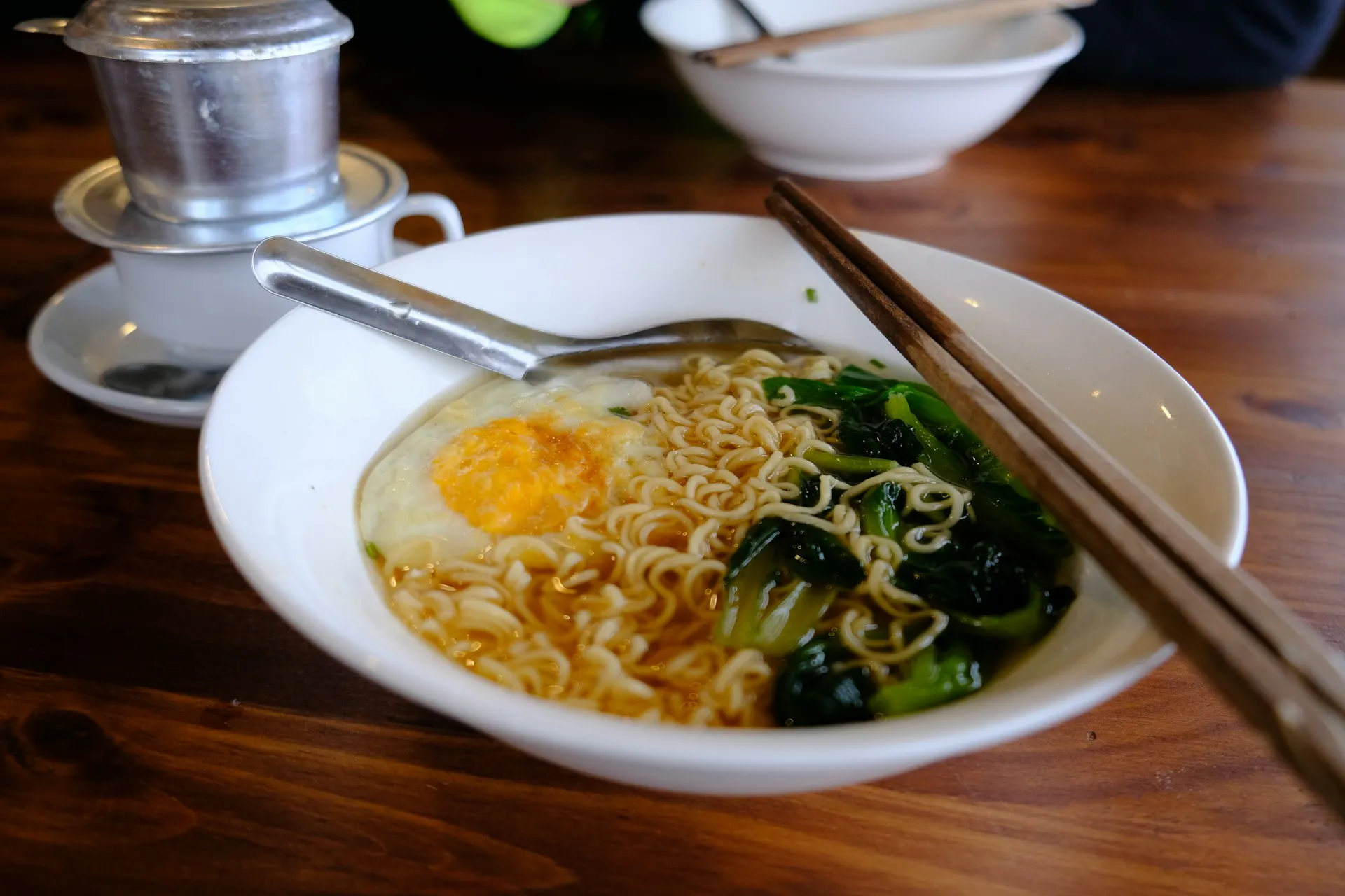 ramen noodle dishe from a restraunt