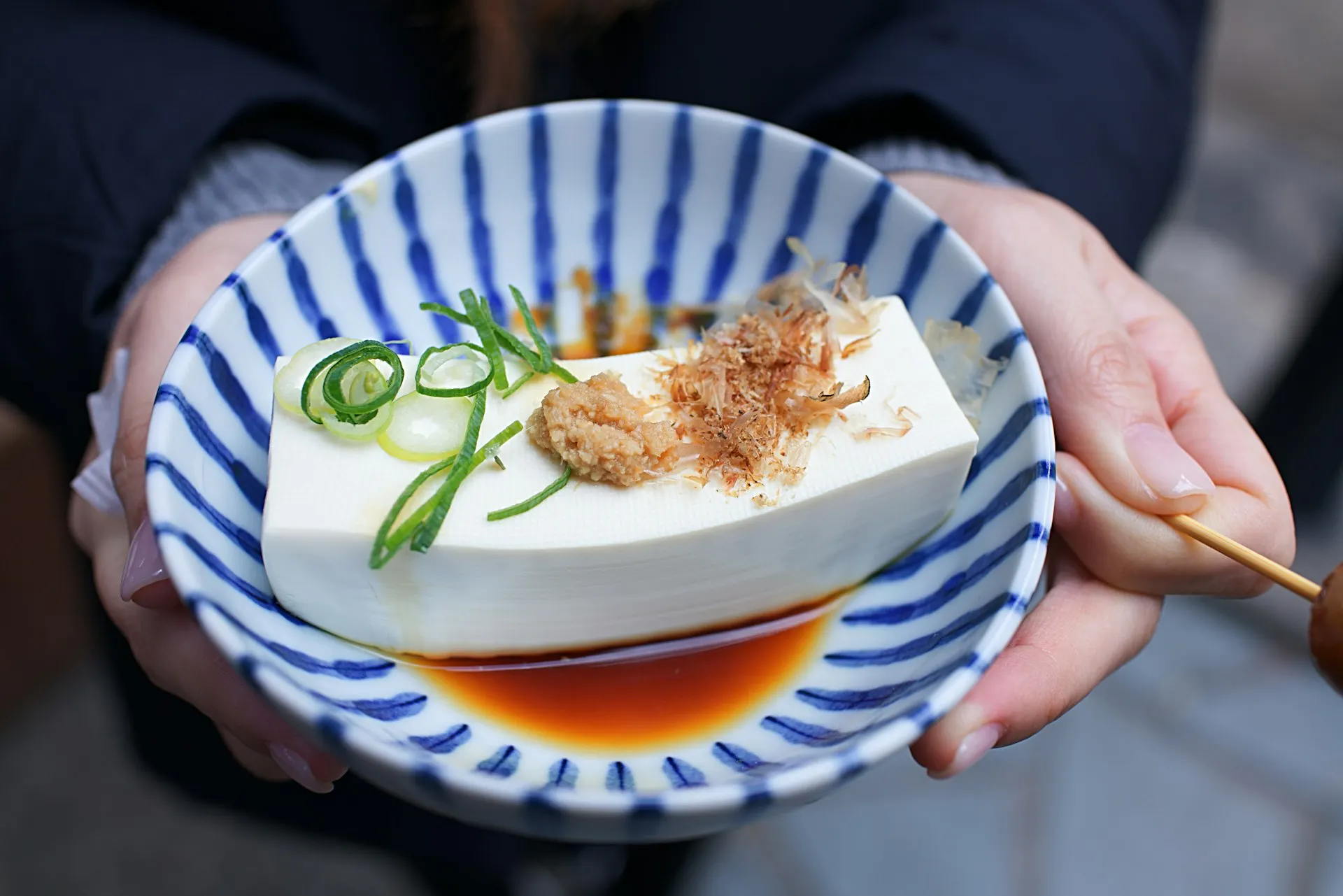 Bowl of silken tofu