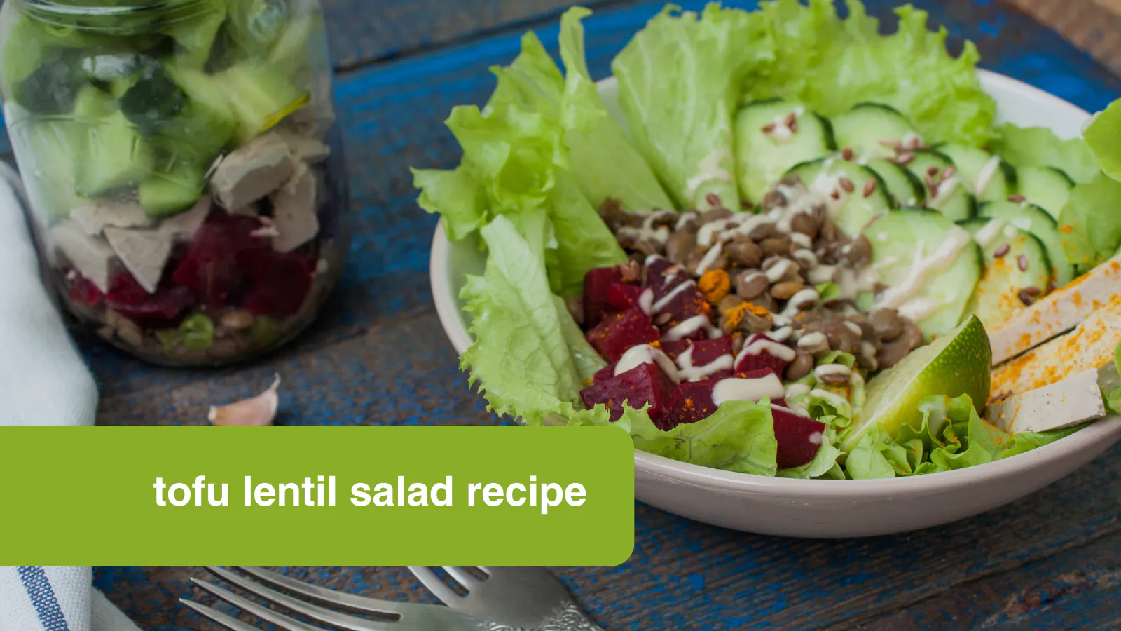 tofu lentil salad recipe