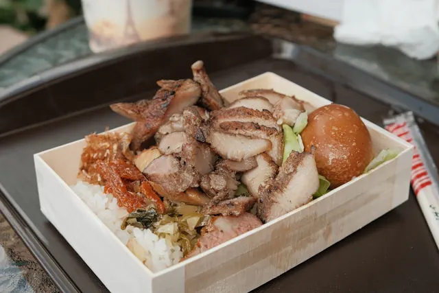 Taiwanese bento box lunch