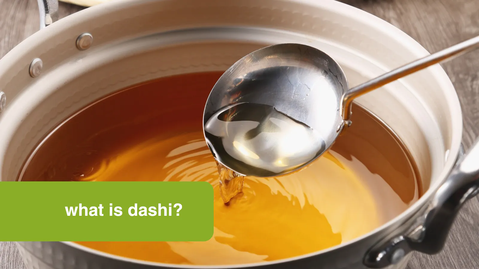 What is dashi soup stock