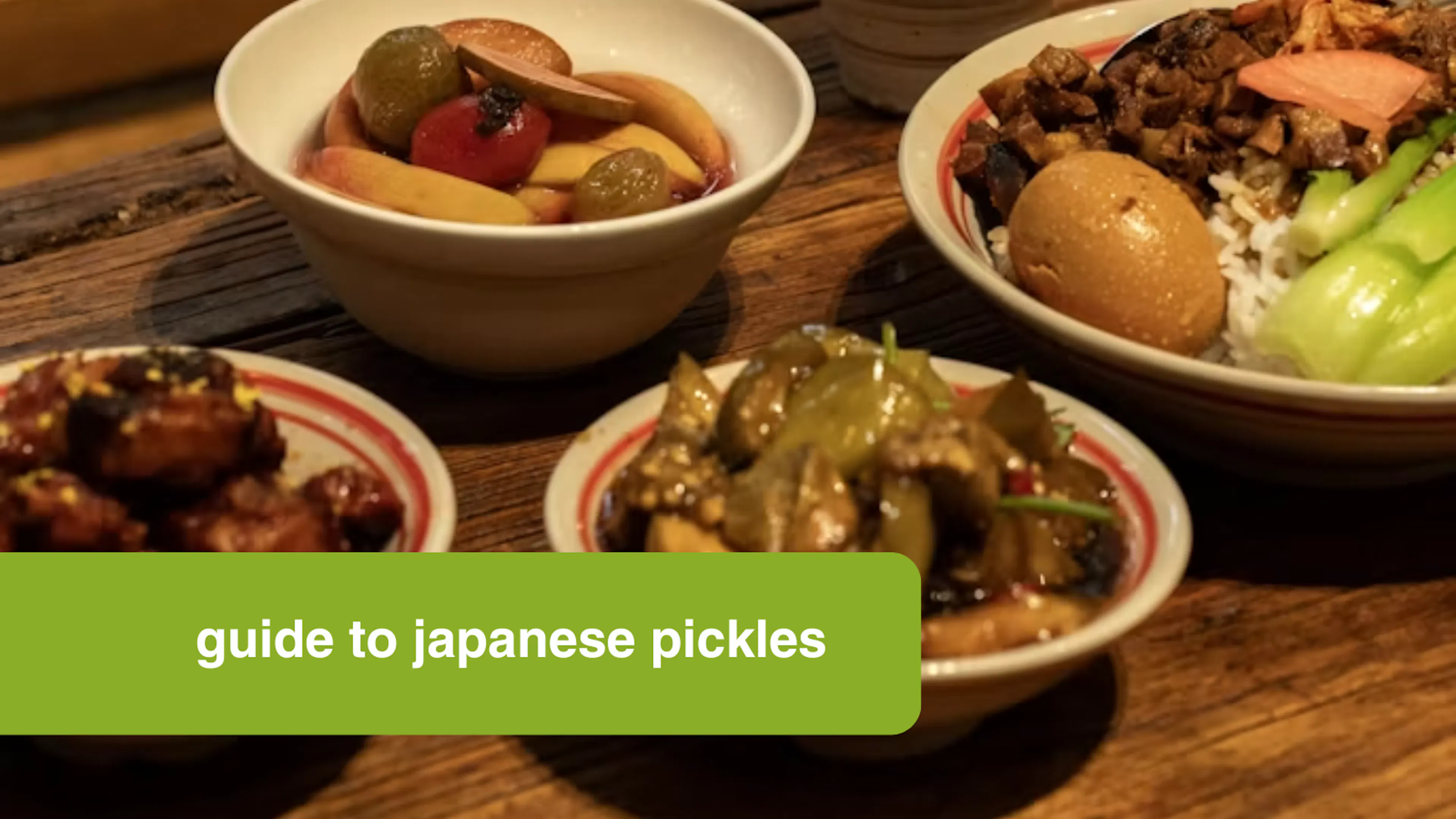 Guide to Japanese pickles