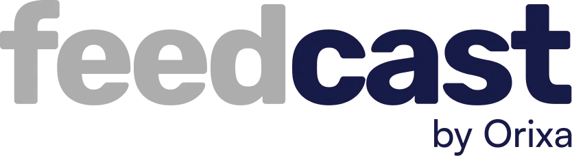 Logo feedcast gris