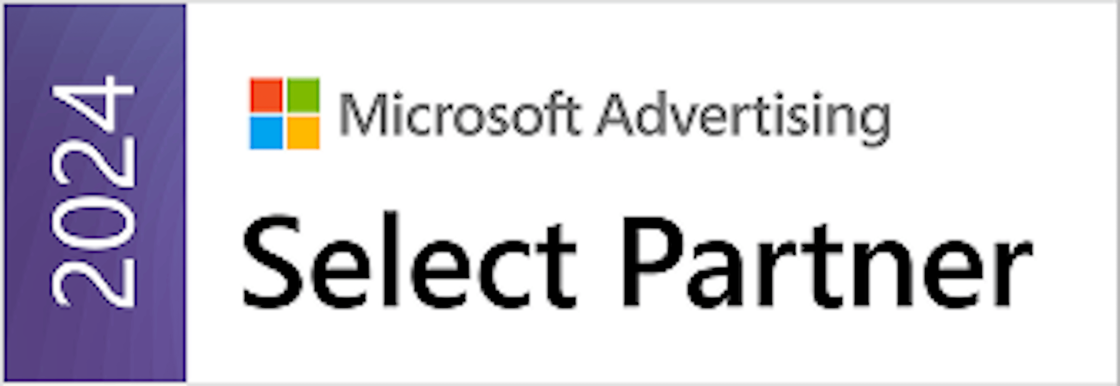 Logo Microsoft Advertising – Select Partner 2024