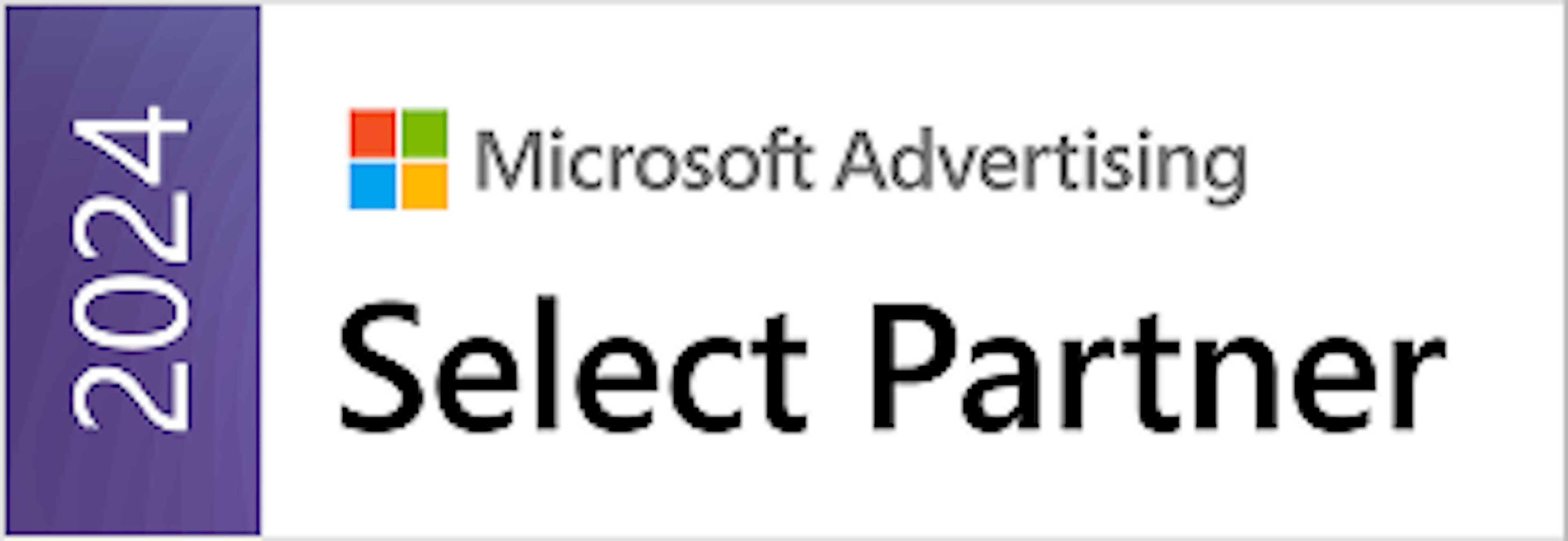 Logo Microsoft Advertising – Select Partner 2024