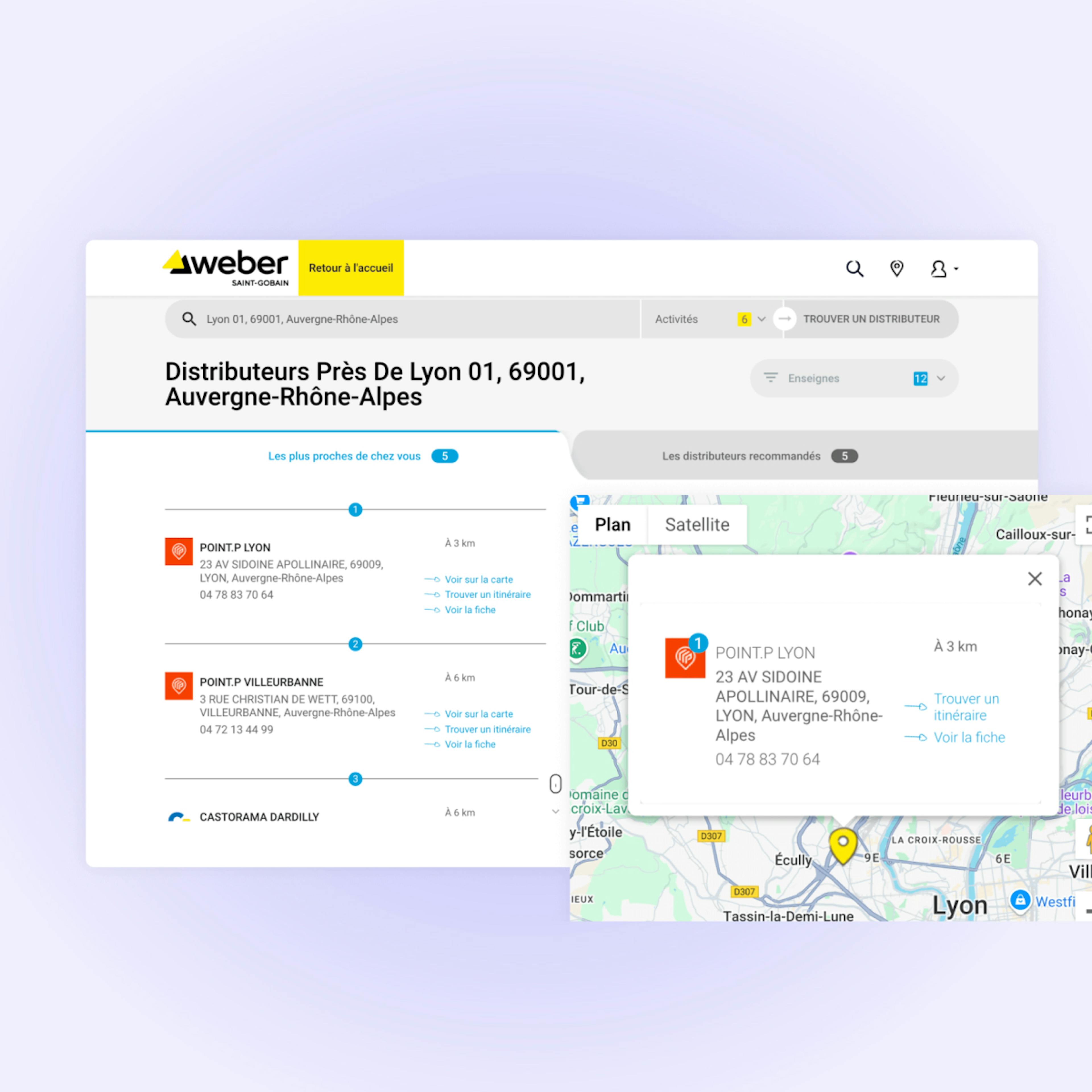 Store locator sur internet