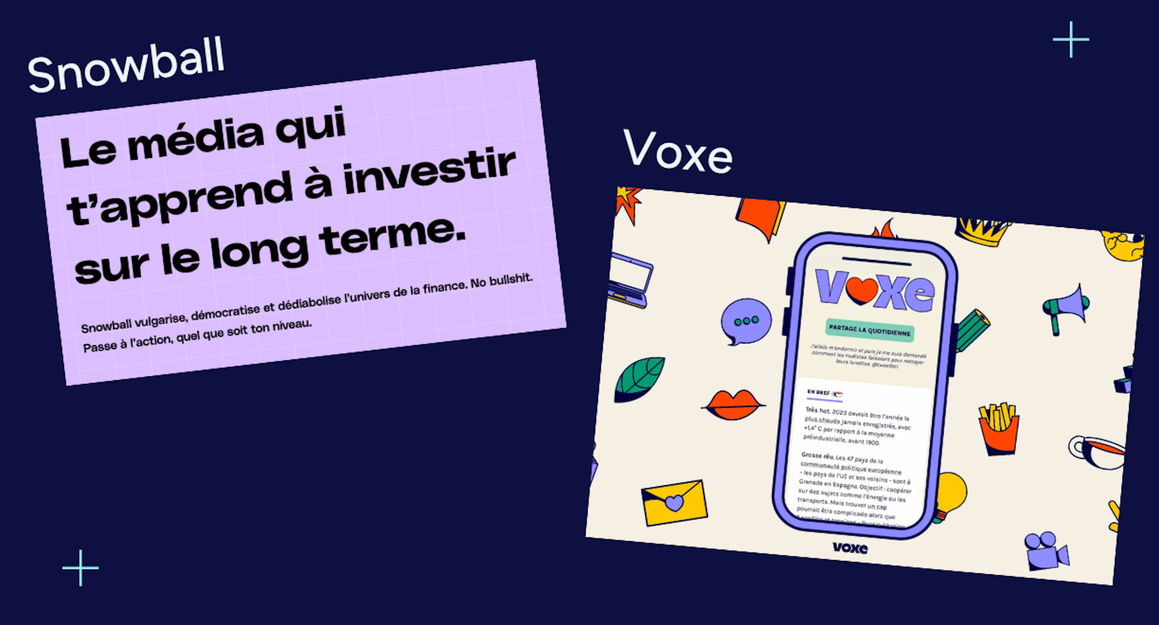 Newsletter Snowball et Voxe