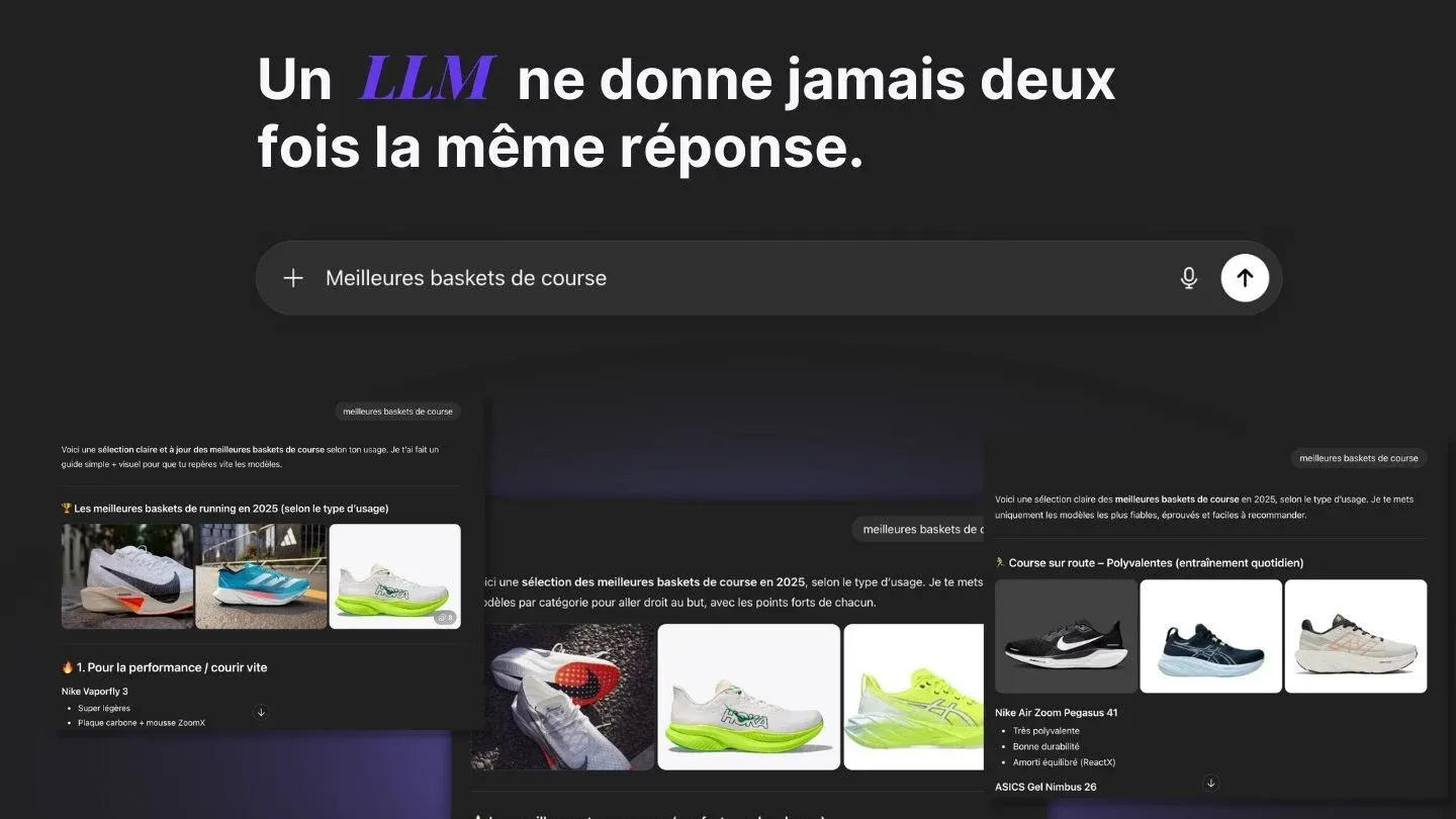 Un LLM ne donne jamais deux fois la même réponse