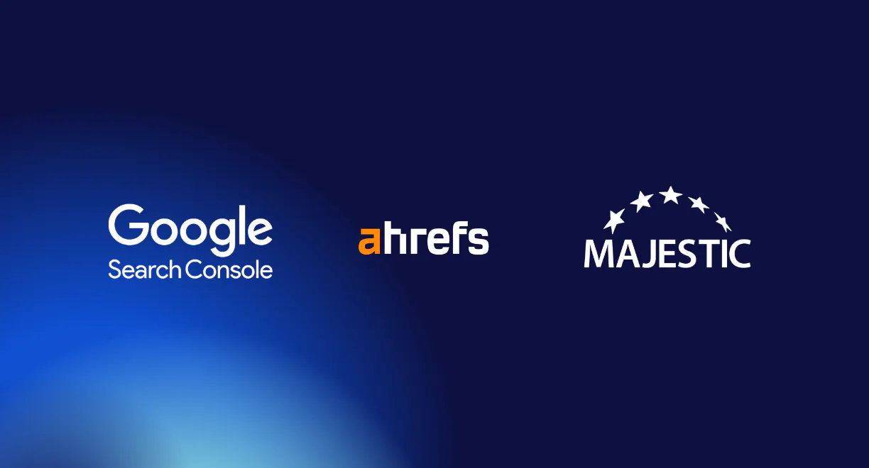 Logos Google, AHREFS et Majestic