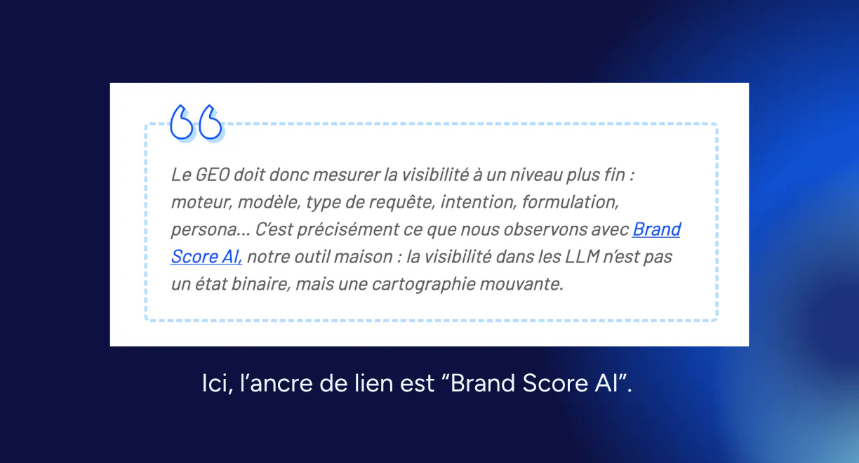Extrait du BDM sur Brand Score AI