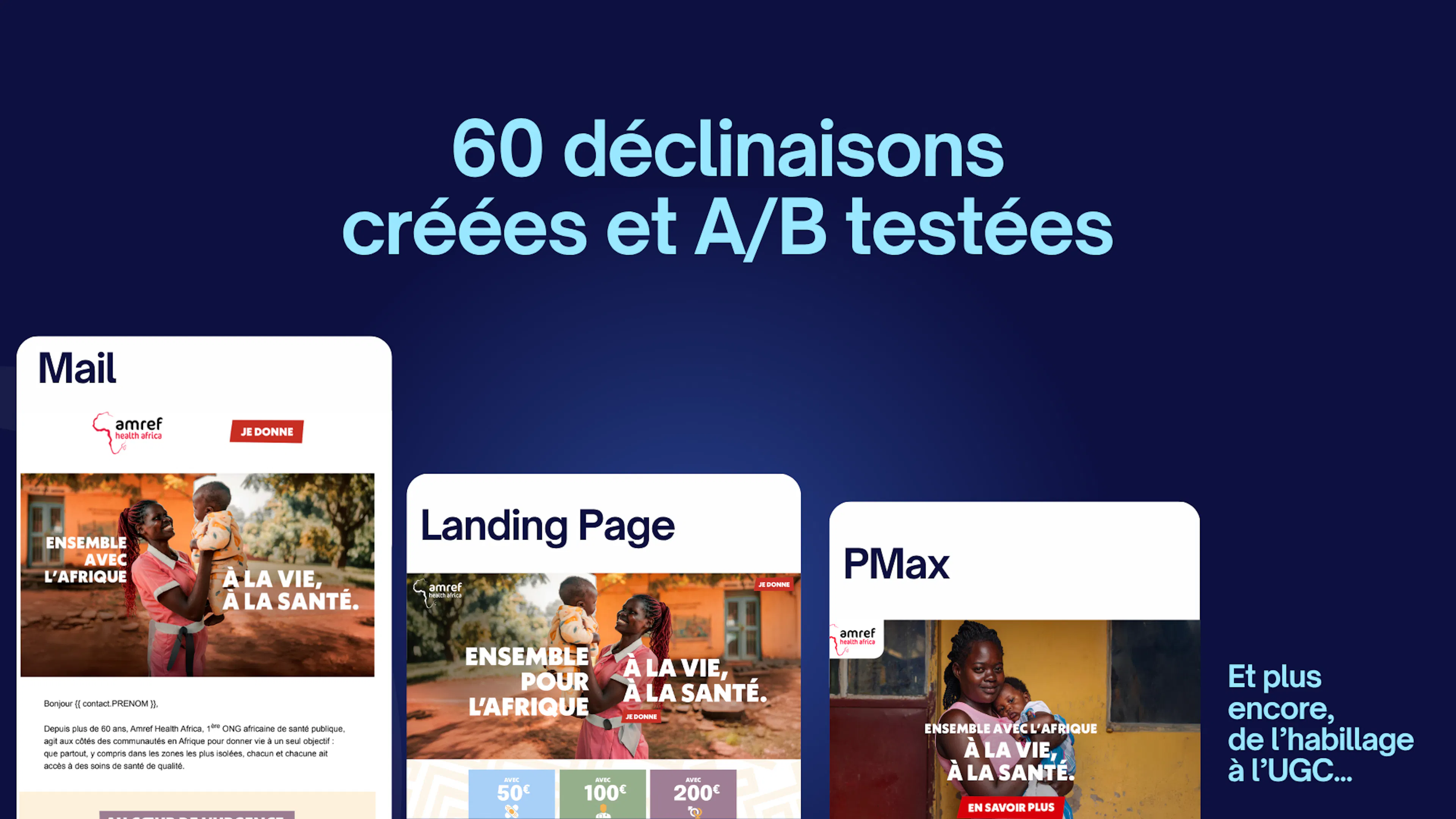 Déclinaisons créatives AMREF