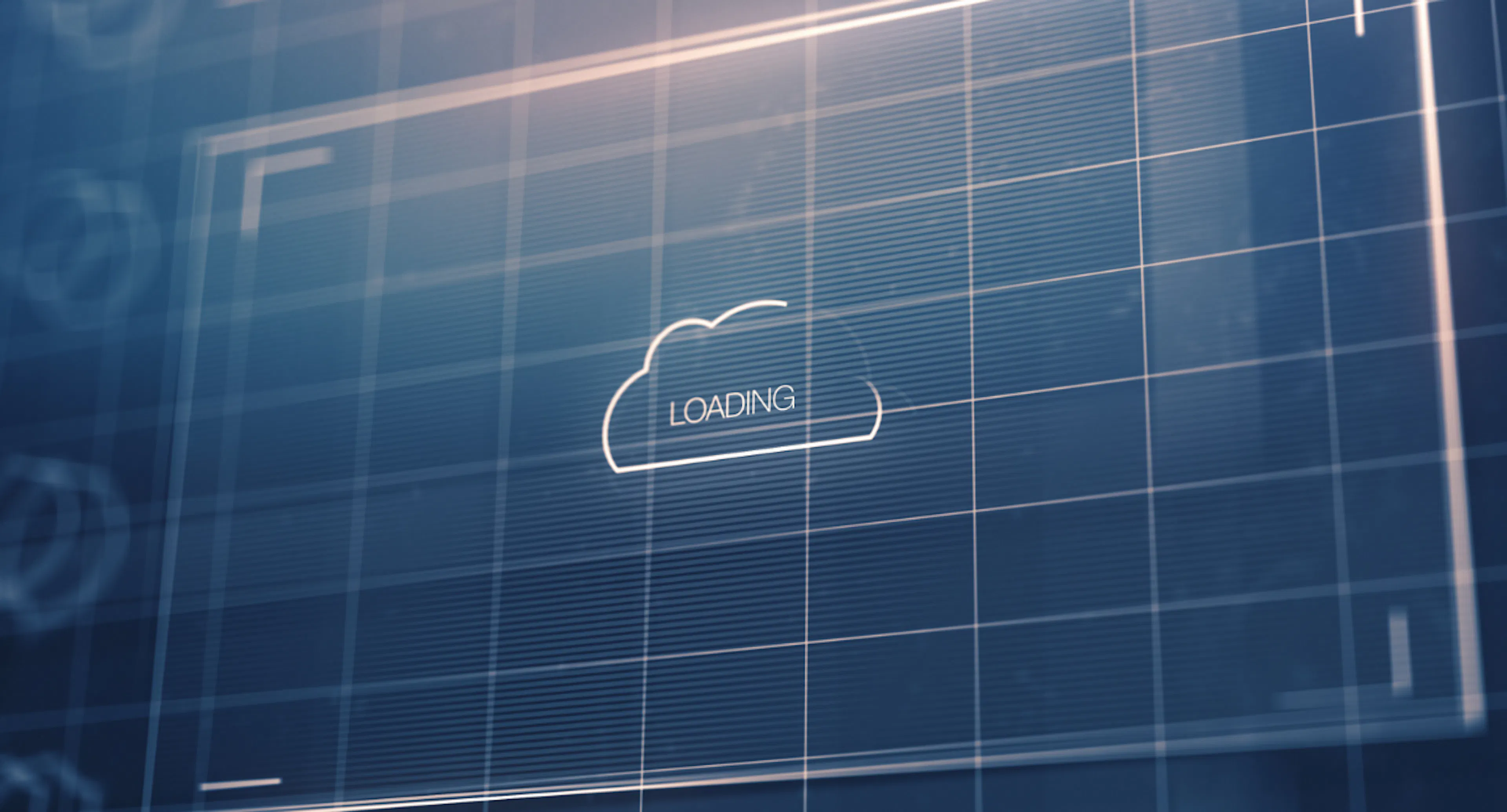Barre de chargement dans un nuage