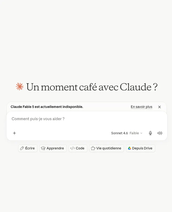 Interface Claude