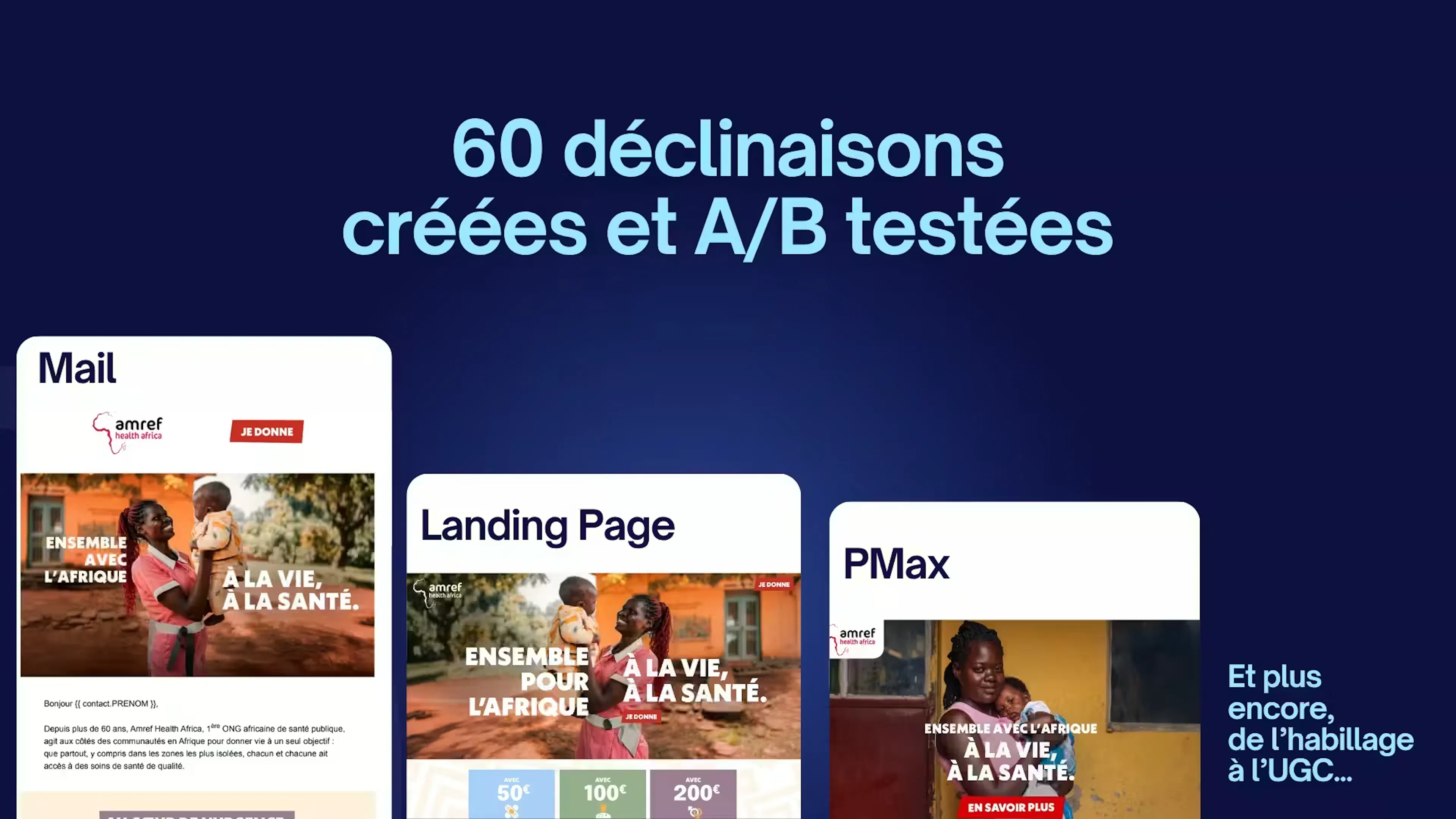 Déclinaisons créatives AMREF