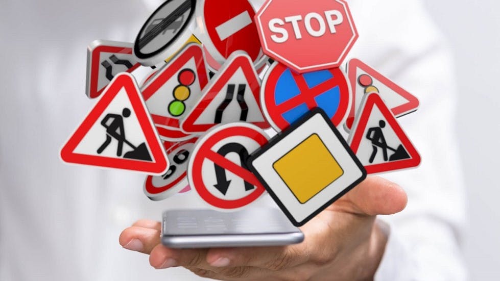 Révisions du code de la route sur smartphone