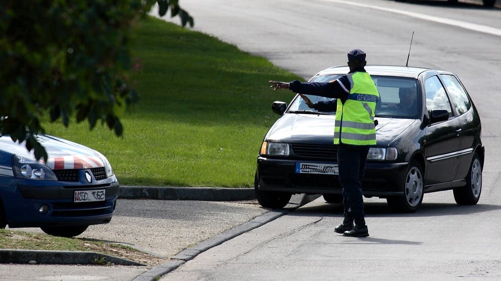 Controle routier realise par des gendarmes