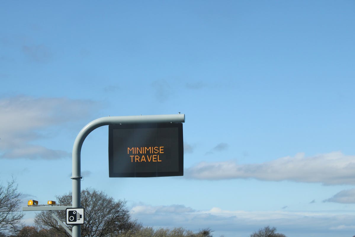 Message diffusé sur une autoroute