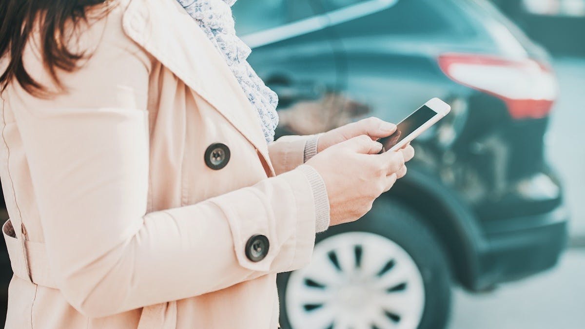 Smartphone et voiture connectee