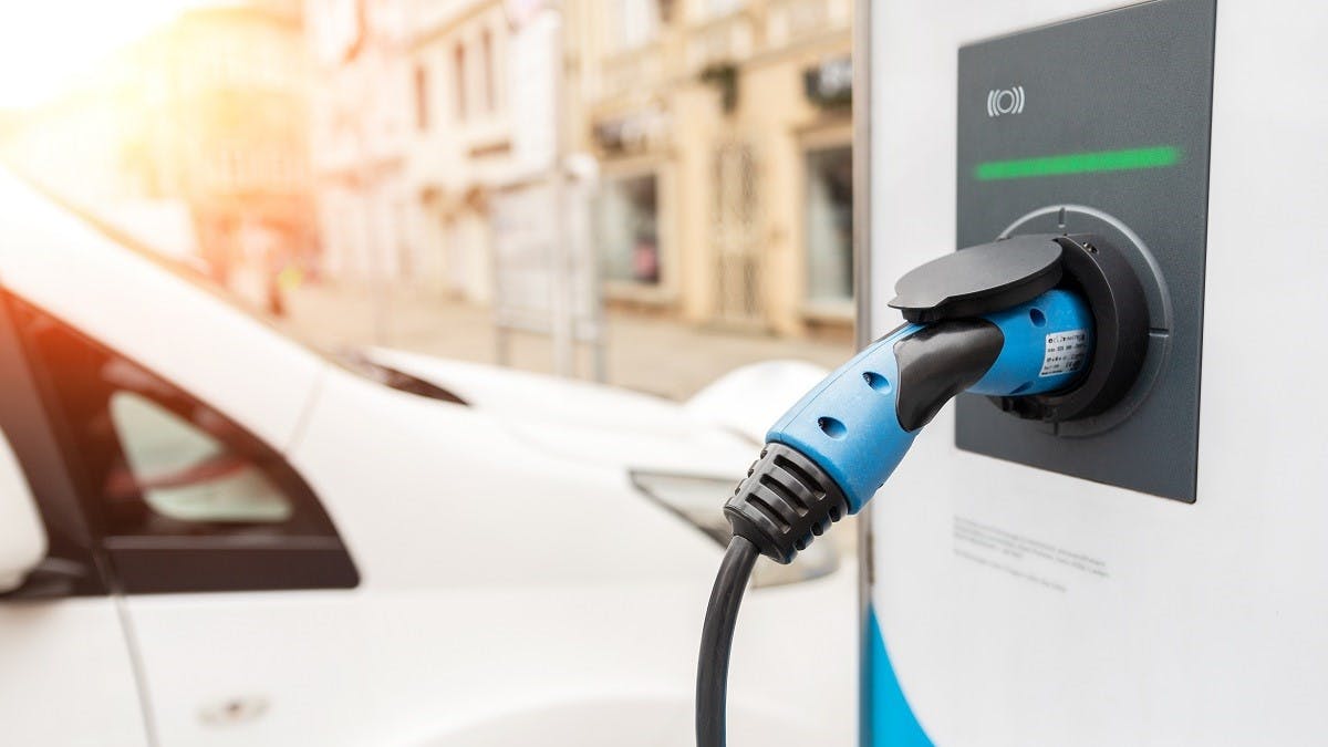 Prise d'une voiture electrique