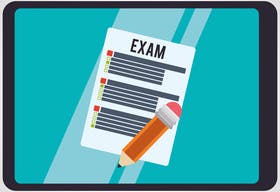Examen du code sur tablette